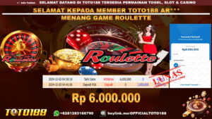 Bukti JP Kemenangan GAME ROULETTE 03 DES 24