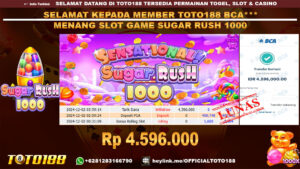 Bukti JP Kemenangan SLOT GAME SUGAR RUSH 1000 02 DES 24