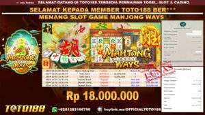 Bukti JP Kemenangan SLOT GAME MAHJONG WAYS 02 DES 24