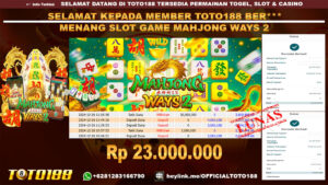 Bukti JP Kemenangan SLOT GAME MAHJONG WAYS2 26 DES 24