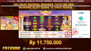 Bukti JP Kemenangan SLOT GAME 15.000X MANIA 03 DES 24