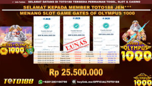 Bukti JP Kemenangan SLOT GAME GATES OF OLYMPUS 1000 06 DES 24