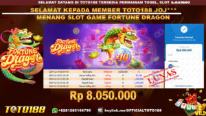 Bukti JP Kemenangan SLOT GAME FORTUNE DRAGON 24 DES 24