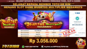 Bukti JP Kemenangan SLOT GAME MUERTOD MULTIPLIER MEGAWAYS 25 DES 24