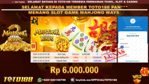 Bukti JP Kemenangan SLOT GAME MAHJONG WAYS 03 DES 24
