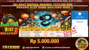 Bukti JP Kemenangan SLOT GAME MAHJONG WINS3 16 DES 24