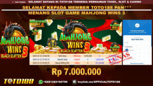 Bukti JP Kemenangan SLOT GAME MAHJONG WINS3 23 DES 24