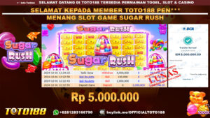 Bukti JP Kemenangan SLOT GAME SUGAR RUSH 01 DES 24