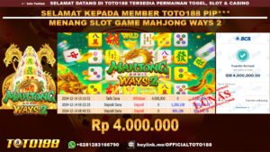 Bukti JP Kemenangan SLOT GAME MAHJONG WAYS2 14 DES 24