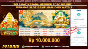 Bukti JP Kemenangan SLOT GAME MAHJONG WAYS2 15 DES 24