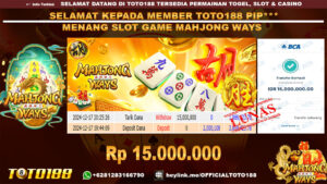 Bukti JP Kemenangan SLOT GAME MAHJONG WAYS 17 DES 24