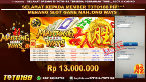 Bukti JP Kemenangan SLOT GAME MAHJONG WAYS 17 DES 24