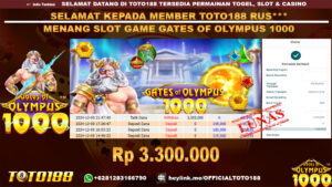 Bukti JP Kemenangan SLOT GAME GATES OF OLYMPUS 1000 09 DES 24