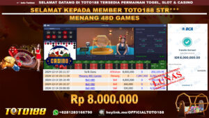 Bukti JP Kemenangan 48D GAMES 14 DES 24