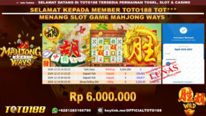 Bukti JP Kemenangan SLOT GAME MAHJONG WAYS 15 DES 24