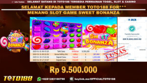 Bukti JP Kemenangan SLOT GAME SWEET BONANZA 31 JAN 25