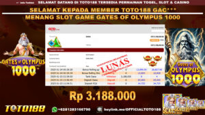 Bukti JP Kemenangan SLOT GAME GATES OF OLYMPUS 1000 23 JAN 25