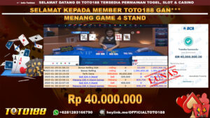 Bukti JP Kemenangan GAME 4 STAND 28 JAN 2025