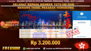 Bukti JP Kemenangan TOGEL PASARAN HONGKONG POOLS 23 JAN 25