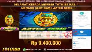 Bukti JP Kemenangan SLOT GAME AZTEC GEMS 01 JAN 25