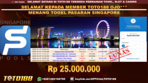 Bukti JP Kemenangan TOGEL PASARAN SINGAPORE 27 JANUARI 2025