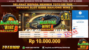 Bukti JP Kemenangan SLOT GAME MAHJONG WINS3 10 JAN 25