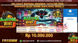 Bukti JP Kemenangan SLOT GAME MAHJONG WINS3 12 JAN 25