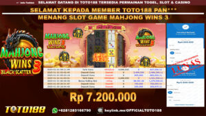 Bukti JP Kemenangan SLOT GAME MAHJONG WINS3 21 JAN 25