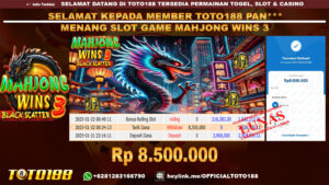 Bukti JP Kemenangan SLOT GAME MAHJONG WINS3 22 JAN 25