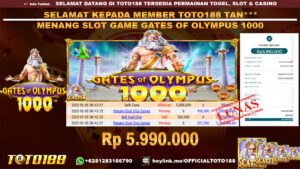 Bukti JP Kemenangan SLOT GAME GATES OF OLYMPUS 1000 05 JAN 25