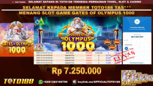 Bukti JP Kemenangan SLOT GAME GATES OF OLYMPUS 1000 04 JAN 25