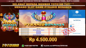 Bukti JP Kemenangan SLOT GAME PYRAMID BONANZA 20 JAN 25