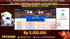 Bukti JP Kemenangan GAME 4 STAND 01 FEB 25