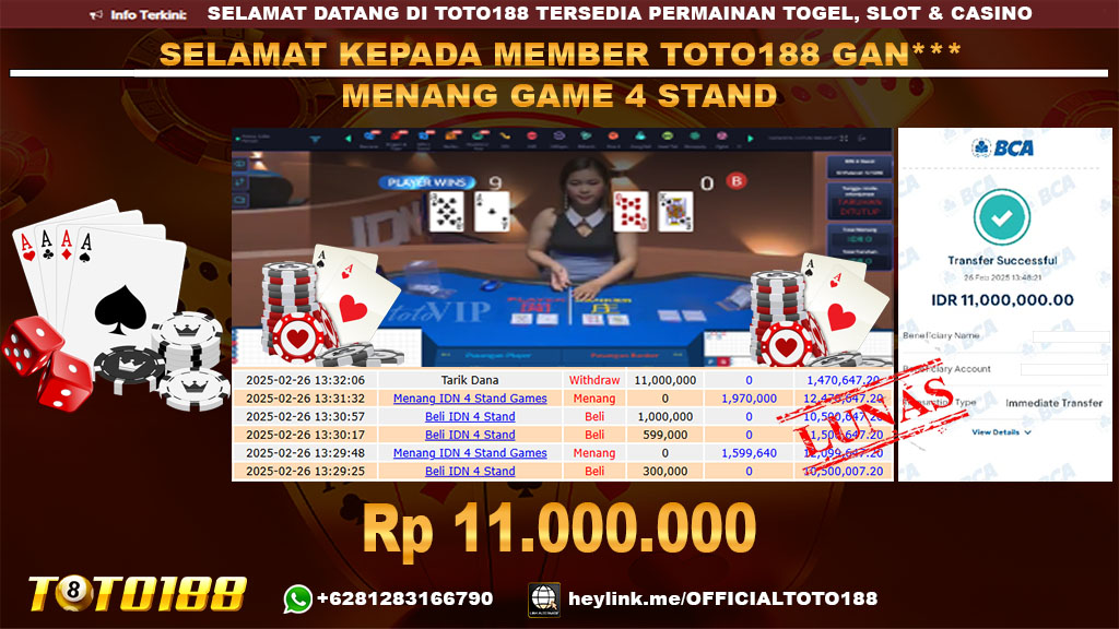 Bukti JP Kemenangan GAME 4 STAND 26 FEB 2025