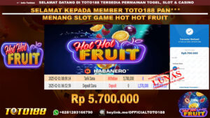 Bukti JP Kemenangan SLOT GAME HOT HOT FRUIT 01 FEB 25