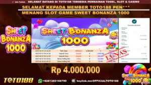Bukti JP Kemenangan SLOT GAME SWEET BONANZA 1000 27 FEB 25