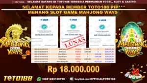 Bukti JP Kemenangan SLOT GAME MAHJONG WAYS 02 FEB 25