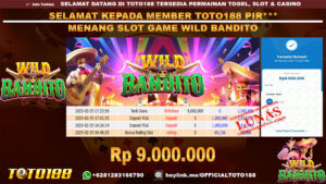 Bukti JP Kemenangan SLOT GAME WILD BANDITO 25 FEB 25