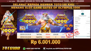 Bukti JP Kemenangan SLOT GAME GATES OF OLYMPUS 1000 13 MAR 25