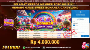 Bukti JP Kemenangan GAME SWEET BONANZA CANDYLAND 10 MAR 25