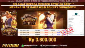 Bukti JP Kemenangan SLOT GAME WILD BOUNTY SHOWDOWN 28 APR 25