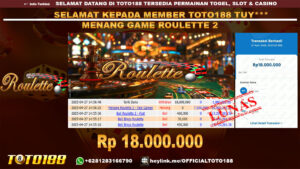 Bukti JP Kemenangan GAME ROULETTE 2 27 APR 25