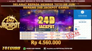Bukti JP Kemenangan 24D JACKPOT GAMES 02 MEI 25