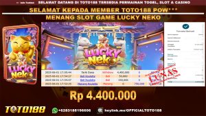 Bukti JP Kemenangan SLOT GAME LUCKY NEKO 01 JUNI 25