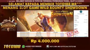 Bukti JP Kemenangan SLOT GAME WILD BOUNTY SHOWDOWN 29 AUG 25