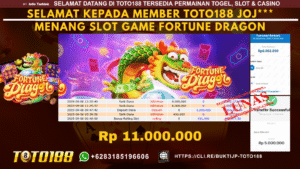 Bukti JP Kemenangan SLOT GAME FORTUNE DRAGON 08 SEPT 25